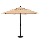 Replacement Canopy for Phi Villa Alyah 10' Triple Tier Market Umbrella - RipLock 350