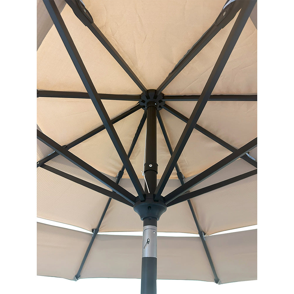 Replacement Canopy for Phi Villa Alyah 10' Triple Tier Market Umbrella - RipLock 350