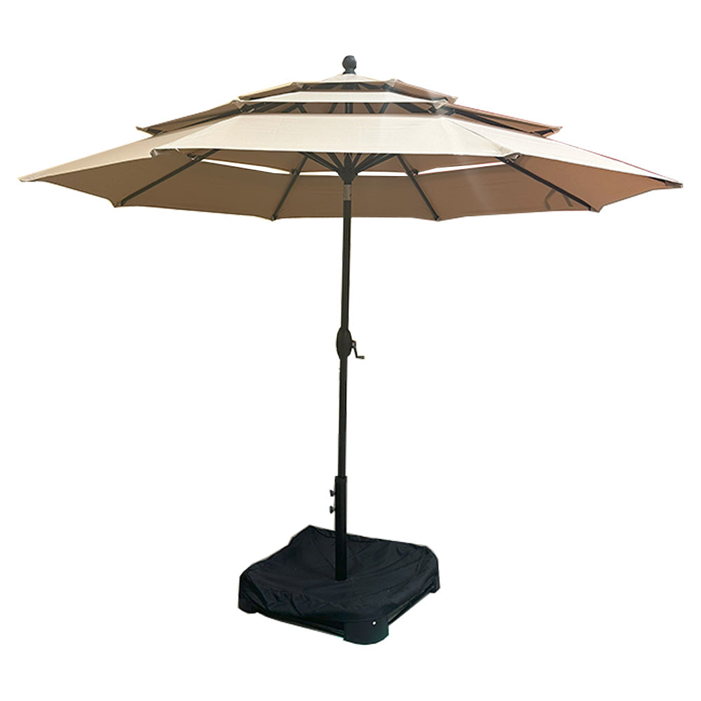 Replacement Canopy for Phi Villa Alyah 10' Triple Tier Market Umbrella - RipLock 350
