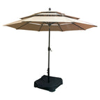 Replacement Canopy for Phi Villa Alyah 10' Triple Tier Market Umbrella - RipLock 350