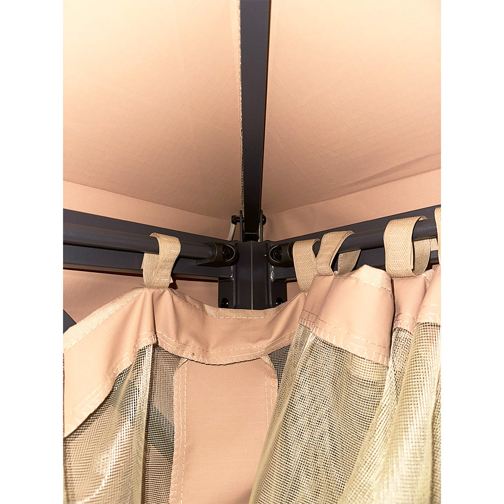 Replacement Canopy for Lausaint Home 10' x 13' Gazebo - RipLock 350 - Slate Gray