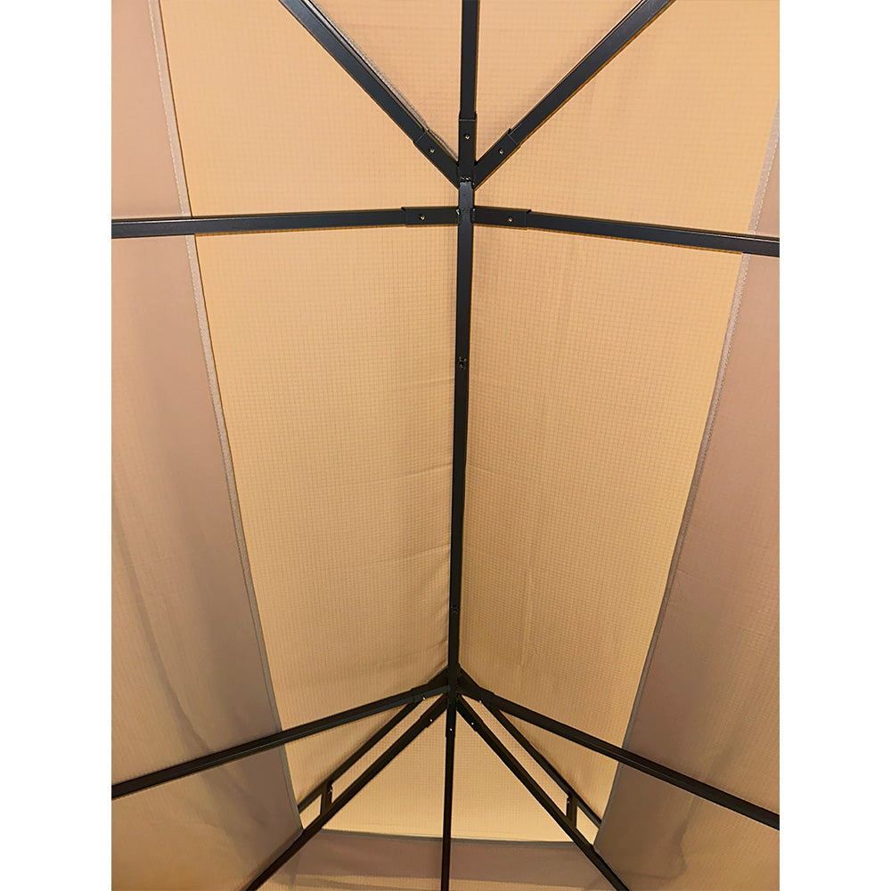 Replacement Canopy for Lausaint Home 10' x 13' Gazebo - RipLock 350 - Slate Gray