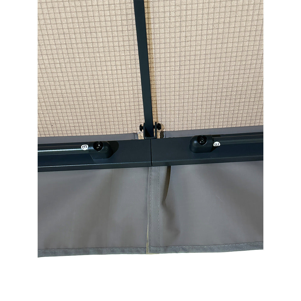 Replacement Canopy for Lausaint Home 10' x 10' Gazebo - RipLock 350 - Slate Gray