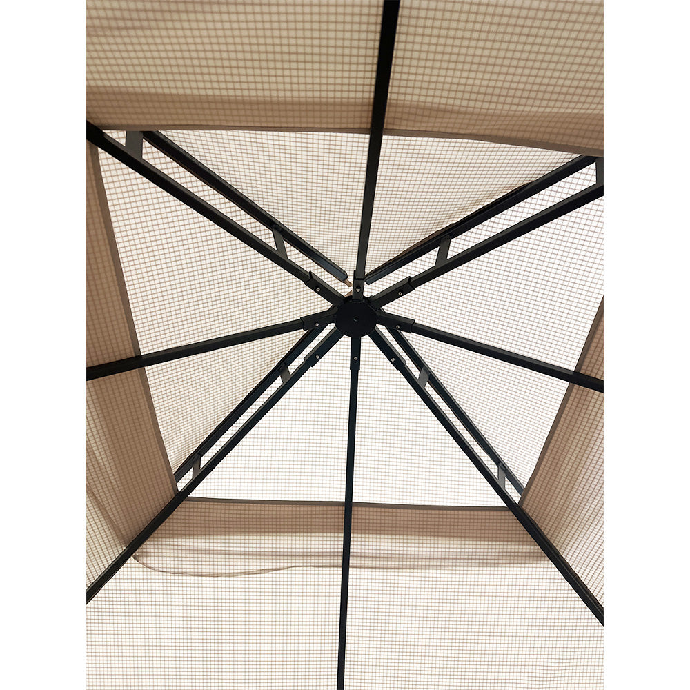 Replacement Canopy for Lausaint Home 8' x 8' Gazebo - RipLock 350 - Slate Gray