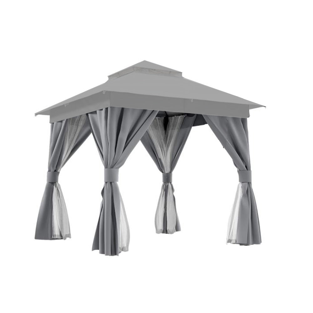 Replacement Canopy for Lausaint Home 8' x 8' Gazebo - RipLock 350 - Slate Gray