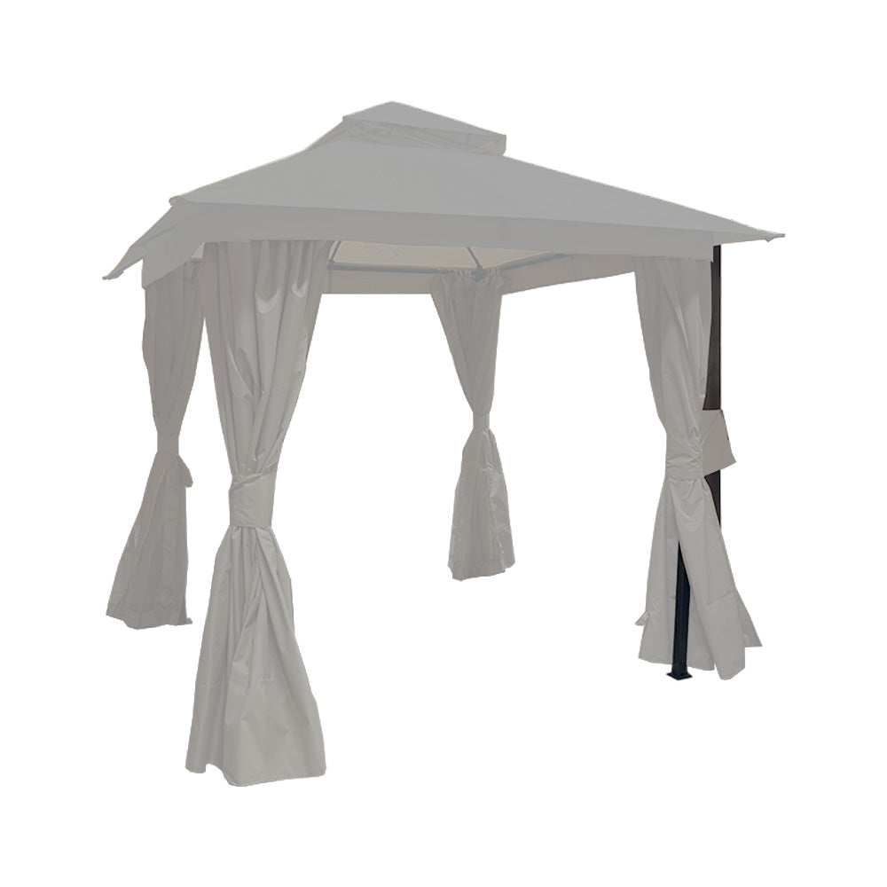 Replacement Canopy for Lausaint Home 8' x 8' Gazebo - RipLock 350 - Slate Gray