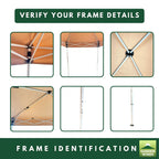 Replacement Canopy for Ozark Trail FGA64S1 4' x 6' Pop Up Canopy - RipLock 350