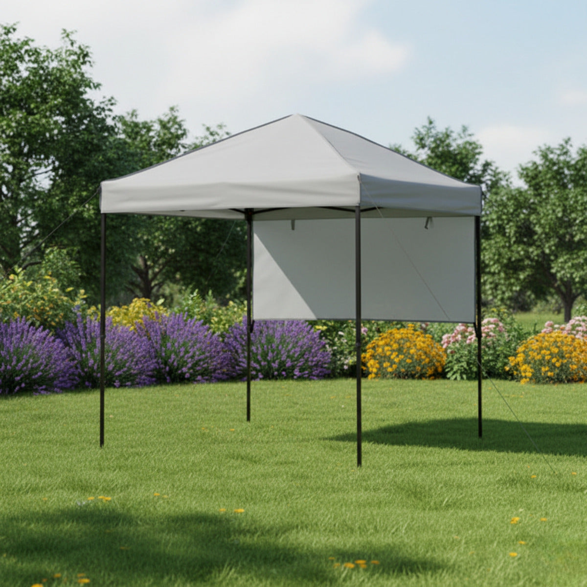 Replacement Canopy and Sunwall for Ozark Trail WMT-060685 6' x 6' Pop Up Canopy - Slate Gray, RipLock 350