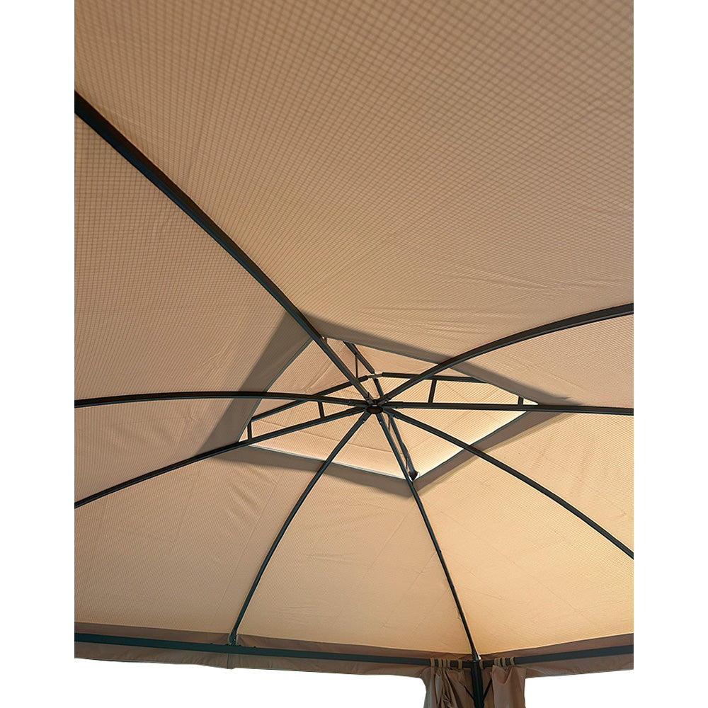 Replacement Canopy for Lausaint Home 10' x 10' Arc Roof Gazebo - RipLock 350