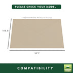 Replacement Canopy for Cobizi SPC000027_GR_P_1 10' x 20' Pop Up Canopy Tent - Slate Gray, RipLock 350