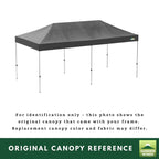Replacement Canopy for Cobizi SPC000027_GR_P_1 10' x 20' Pop Up Canopy Tent - Slate Gray, RipLock 350