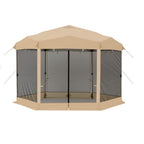 Replacement Canopy and Netting Set for Ozark Trail 10' x 12' Glamping Hexagon Pop Up Gazebo - RipLock 350