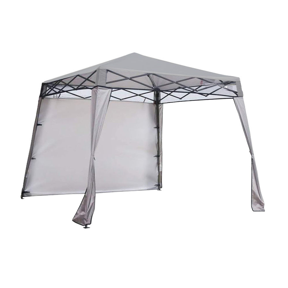 Replacement Canopy and Sunshade for Ezyfast Base 8' x 8', Canopy Top 6' x 6' Slant Leg Pop Up - RipLock 350 - Slate Gray