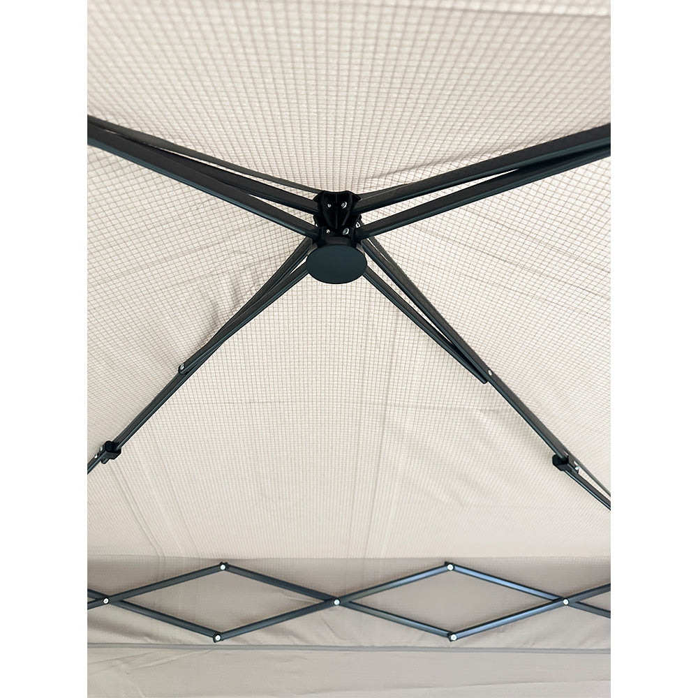 Replacement Canopy and Sunshade for Ezyfast Base 7.5' x 7.5', Canopy Top 6' x 6' Slant Leg Pop Up - RipLock 350 - Slate Gray