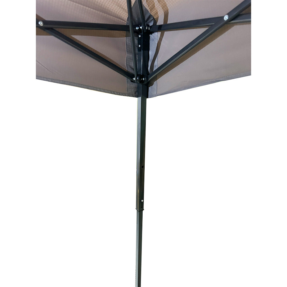Replacement Canopy and Sunshade for Ezyfast Base 7.5' x 7.5', Canopy Top 6' x 6' Slant Leg Pop Up - RipLock 350 - Slate Gray