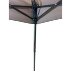 Replacement Canopy and Sunshade for Ezyfast Base 7.5' x 7.5', Canopy Top 6' x 6' Slant Leg Pop Up - RipLock 350 - Slate Gray