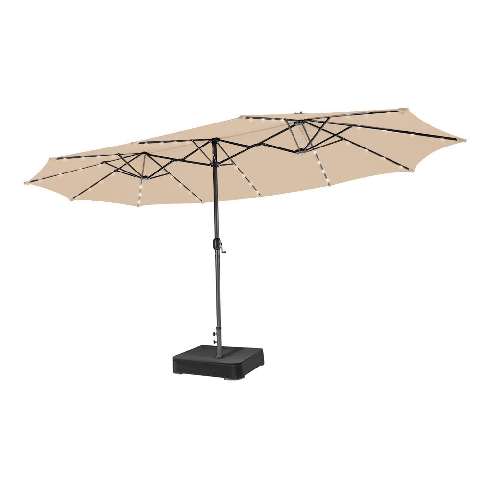 Replacement Canopy for Tangkula 15' Double Sided Patio LED Umbrella - RipLock 350