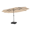 Replacement Canopy for Tangkula 15' Double Sided Patio LED Umbrella - RipLock 350