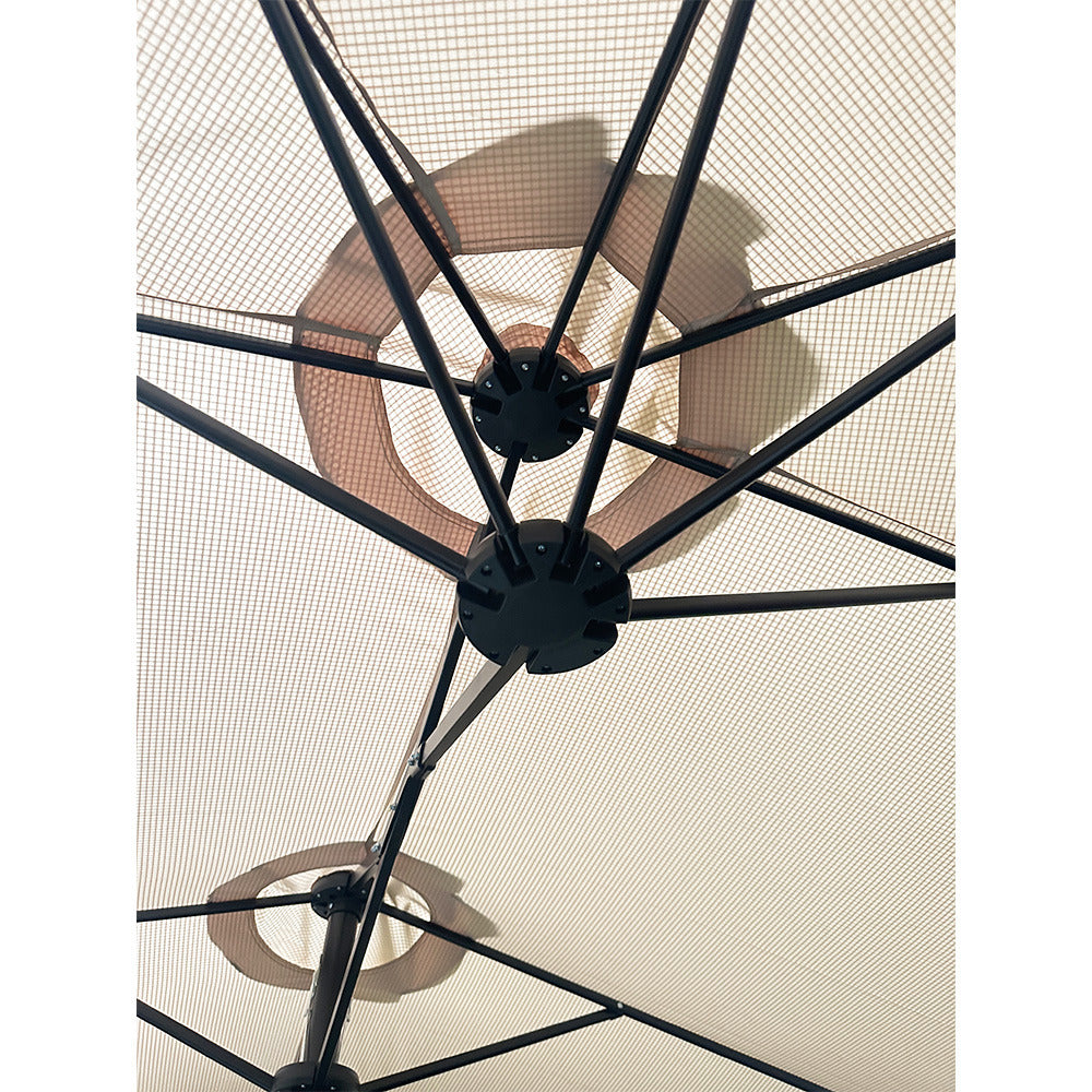 Replacement Canopy for BigRoof 15' Double Sided Patio Umbrella - RipLock 350
