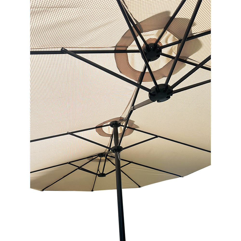 Replacement Canopy for BigRoof 15' Double Sided Patio Umbrella - RipLock 350