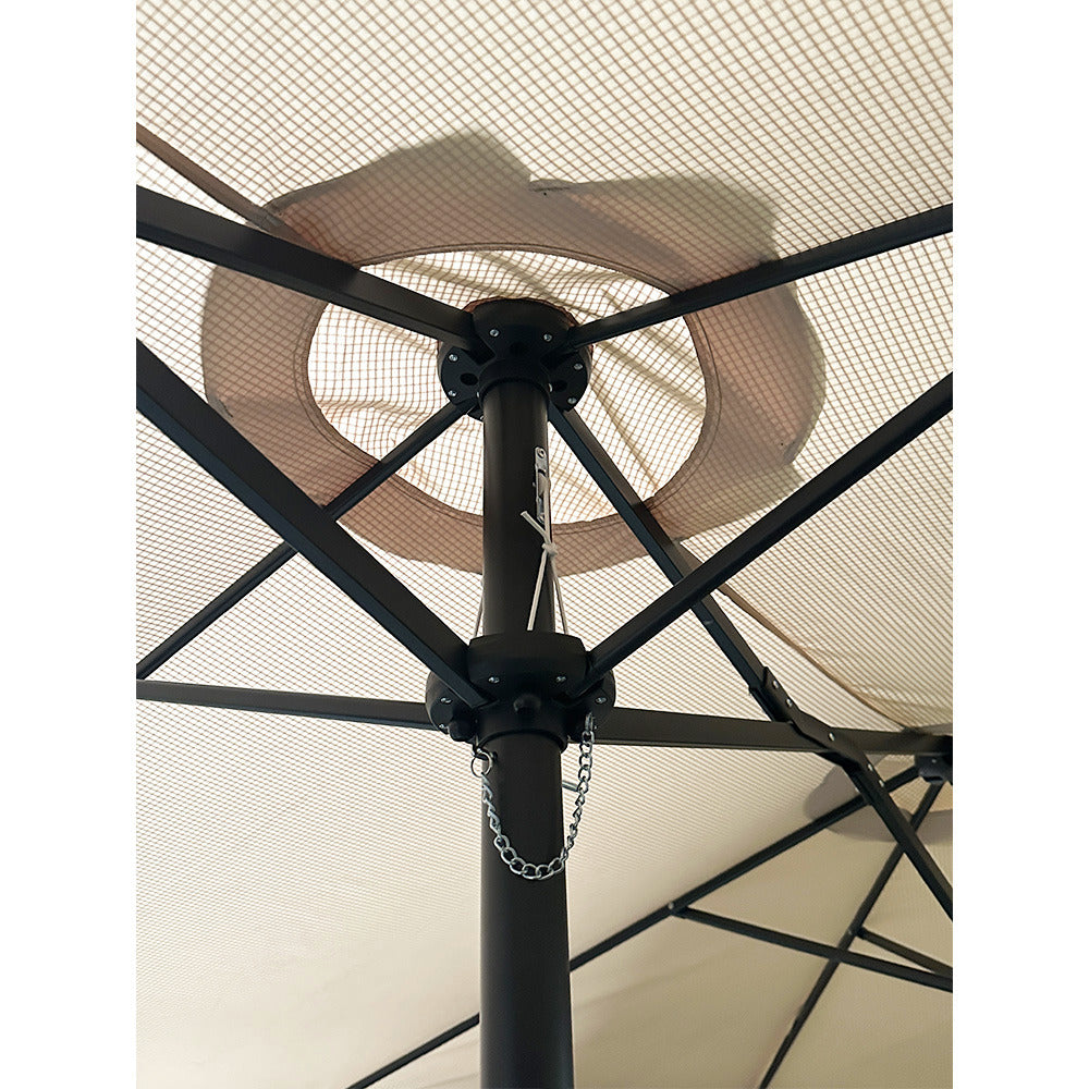 Replacement Canopy for BigRoof 15' Double Sided Patio Umbrella - RipLock 350