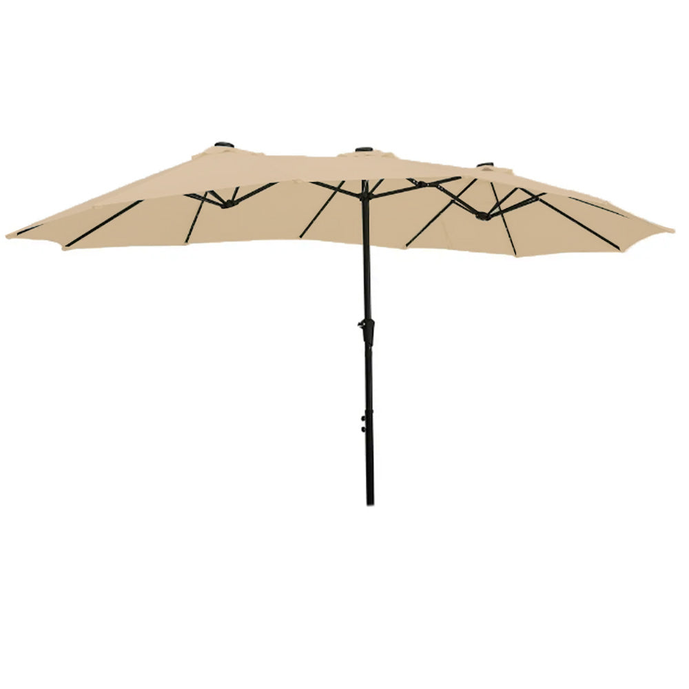 Replacement Canopy for Ainfox Hopkinton 15' Double Sided Patio LED Umbrella - RipLock 350