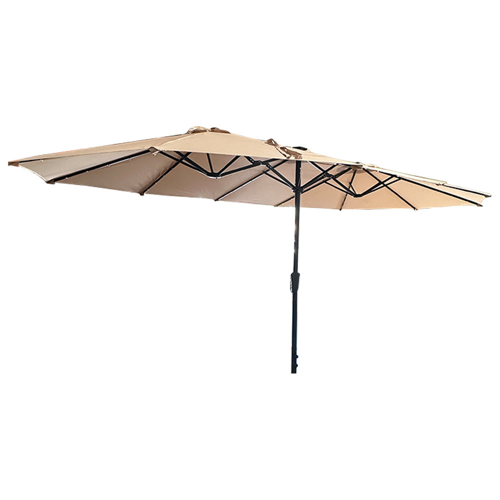Replacement Canopy for Ainfox Hopkinton 15' Double Sided Patio LED Umbrella - RipLock 350