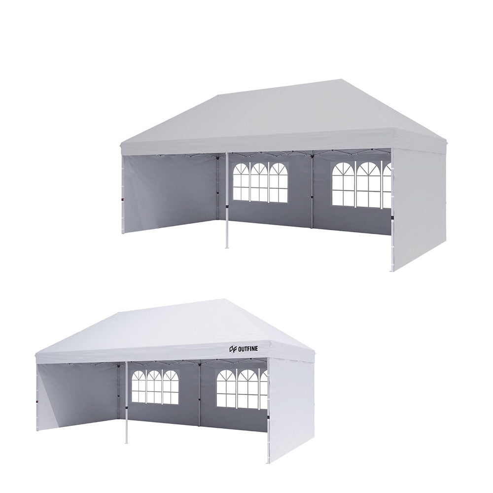 Replacement Canopy for Outfine 10' X 20' Pop Up Commercial Tent Gazebo - RipLock 350 - Slate Gray