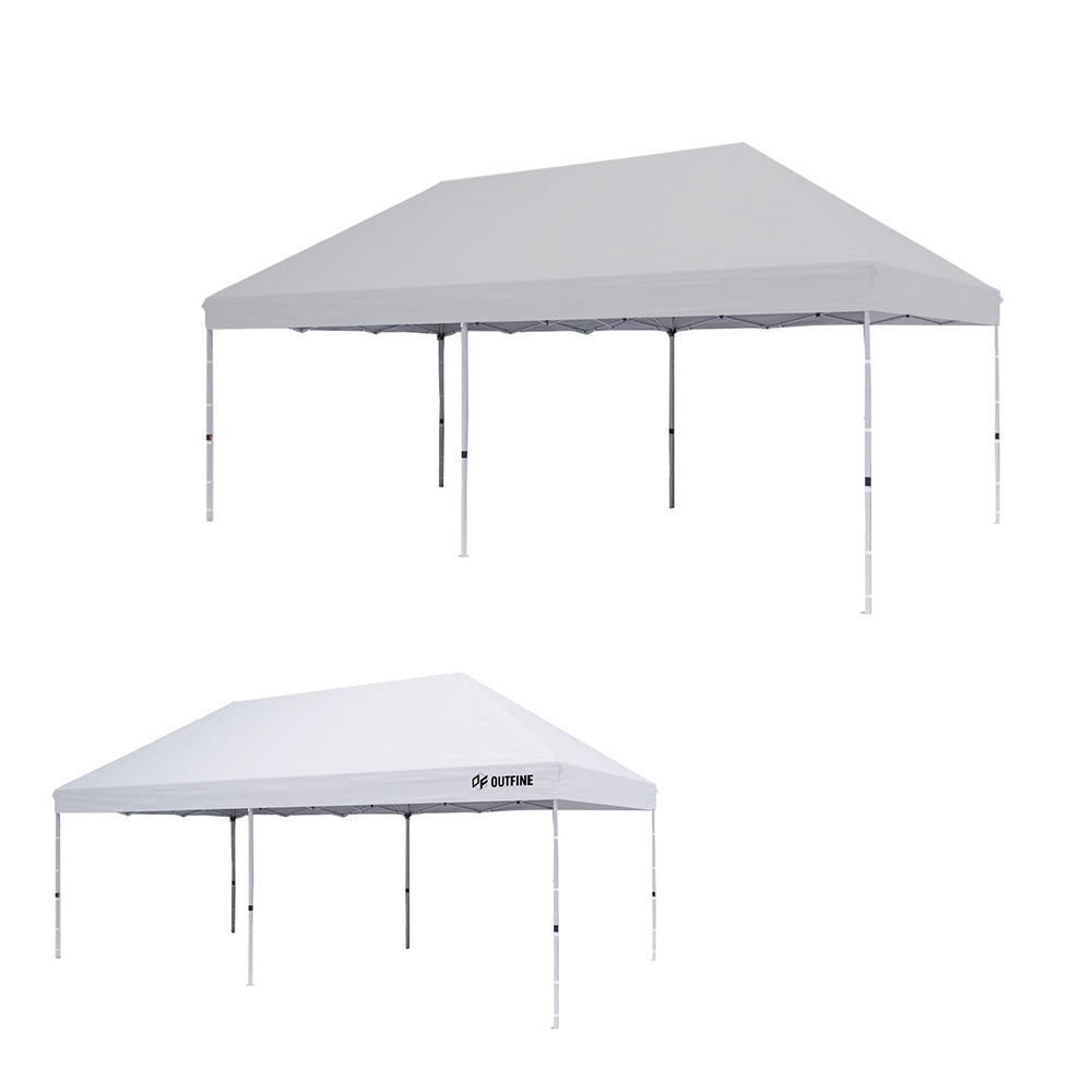 Replacement Canopy for Outfine 10' X 20' Pop Up Commercial Tent Gazebo - RipLock 350 - Slate Gray