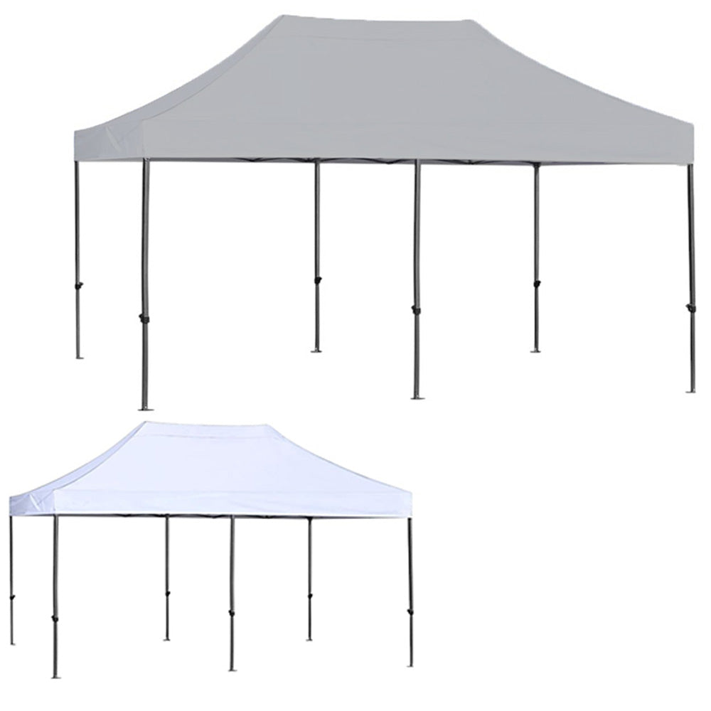 Replacement Canopy for ABCCANOPY 10' X 20' Pop Up Commercial Tent Gazebo - RipLock 350 - Slate Gray