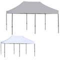 Replacement Canopy for ABCCANOPY 10' X 20' Pop Up Commercial Tent Gazebo - RipLock 350 - Slate Gray