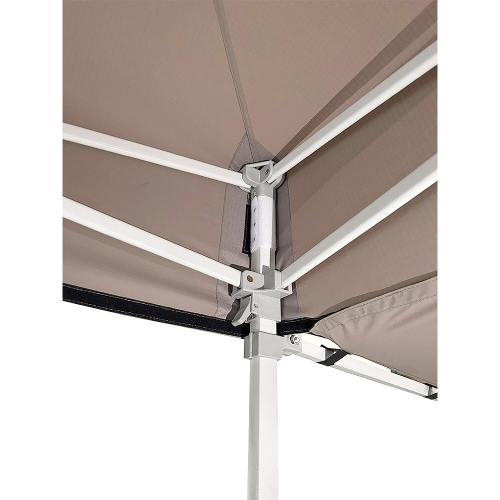 Replacement Canopy for AbcCanopy 10' x 10' Market Series with Awning - RipLock 350 - Slate Gray