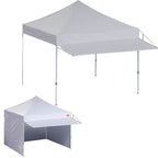 Replacement Canopy for AbcCanopy 10' x 10' Market Series with Awning - RipLock 350 - Slate Gray
