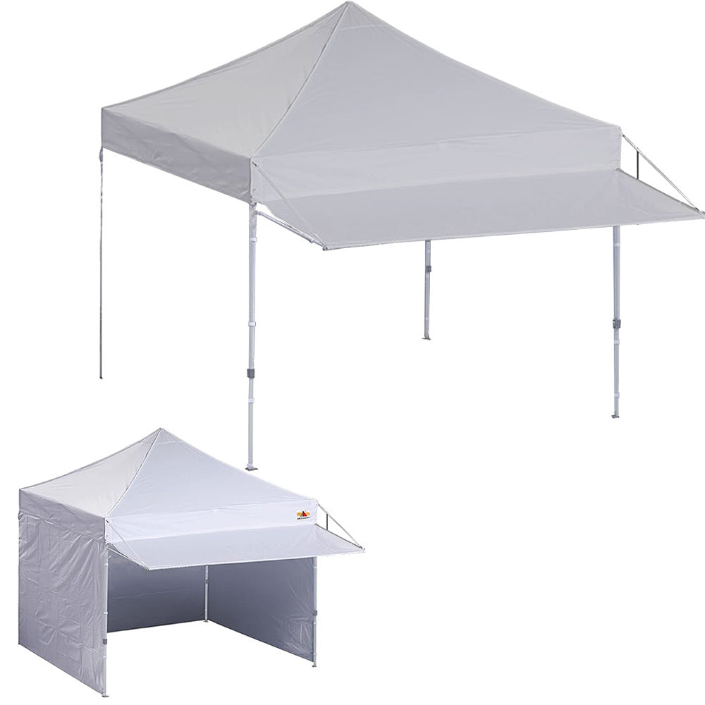Replacement Canopy for AbcCanopy 10' x 10' Market Series with Awning - RipLock 350 - Slate Gray