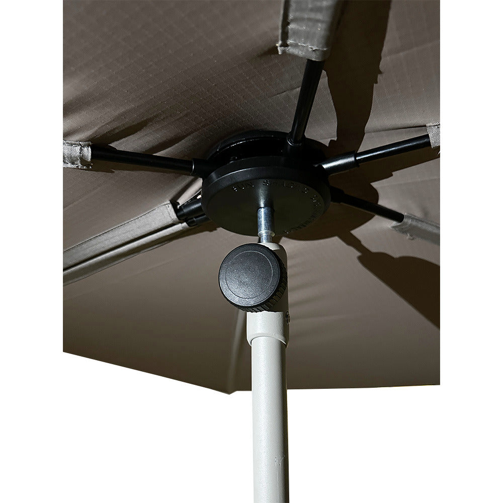 Replacement Canopy for Grand Patio 6' x 4' Rectangular Flat Umbrella- RipLock 350 - Slate Gray