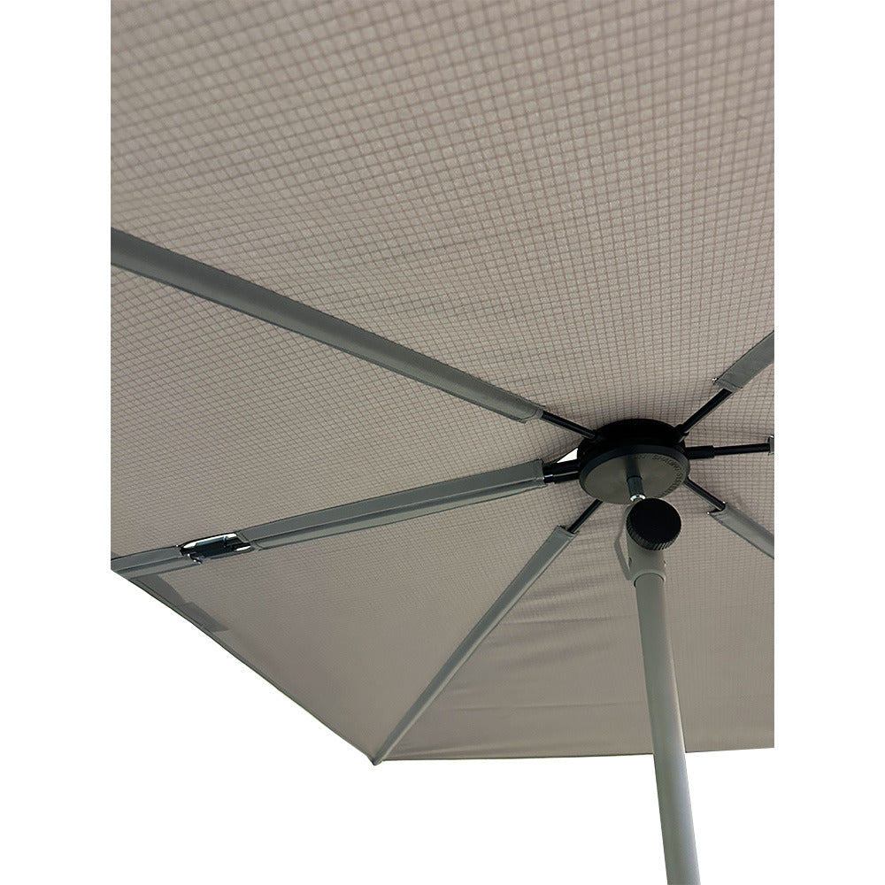 Replacement Canopy for Grand Patio 6' x 4' Rectangular Flat Umbrella- RipLock 350 - Slate Gray