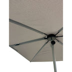 Replacement Canopy for Grand Patio 6' x 4' Rectangular Flat Umbrella- RipLock 350 - Slate Gray