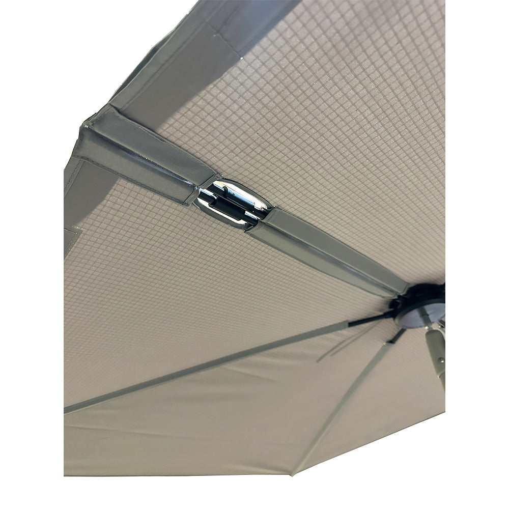 Replacement Canopy for Grand Patio 6' x 4' Rectangular Flat Umbrella- RipLock 350 - Slate Gray