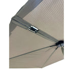 Replacement Canopy for Grand Patio 6' x 4' Rectangular Flat Umbrella- RipLock 350 - Slate Gray
