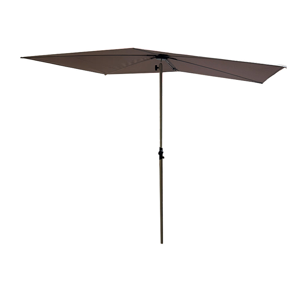 Replacement Canopy for Grand Patio 6' x 4' Rectangular Flat Umbrella- RipLock 350 - Slate Gray