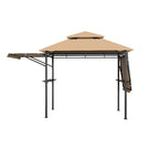 Replacement Canopy for Tangkula 13.5’ X 4’ Grill Gazebo with Side Awnings - RipLock 350