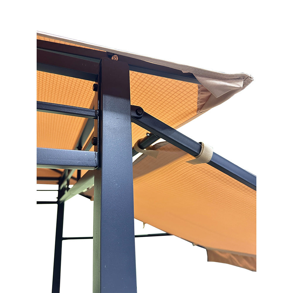Replacement Canopy for Tangkula 13.5’ X 4’ Grill Gazebo with Side Awnings - RipLock 350