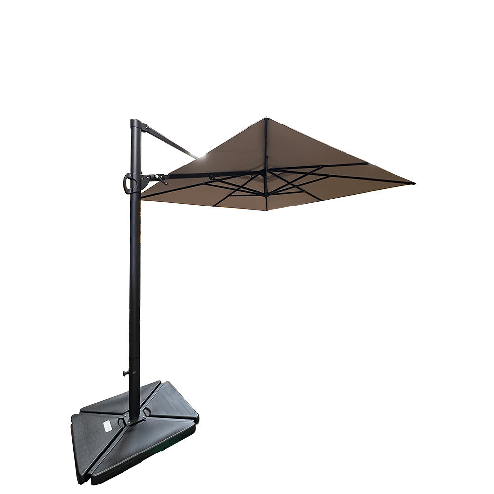 Replacement Canopy for Allen and Roth 8' Patio Umbrella - RipLock 350 - Slate Gray