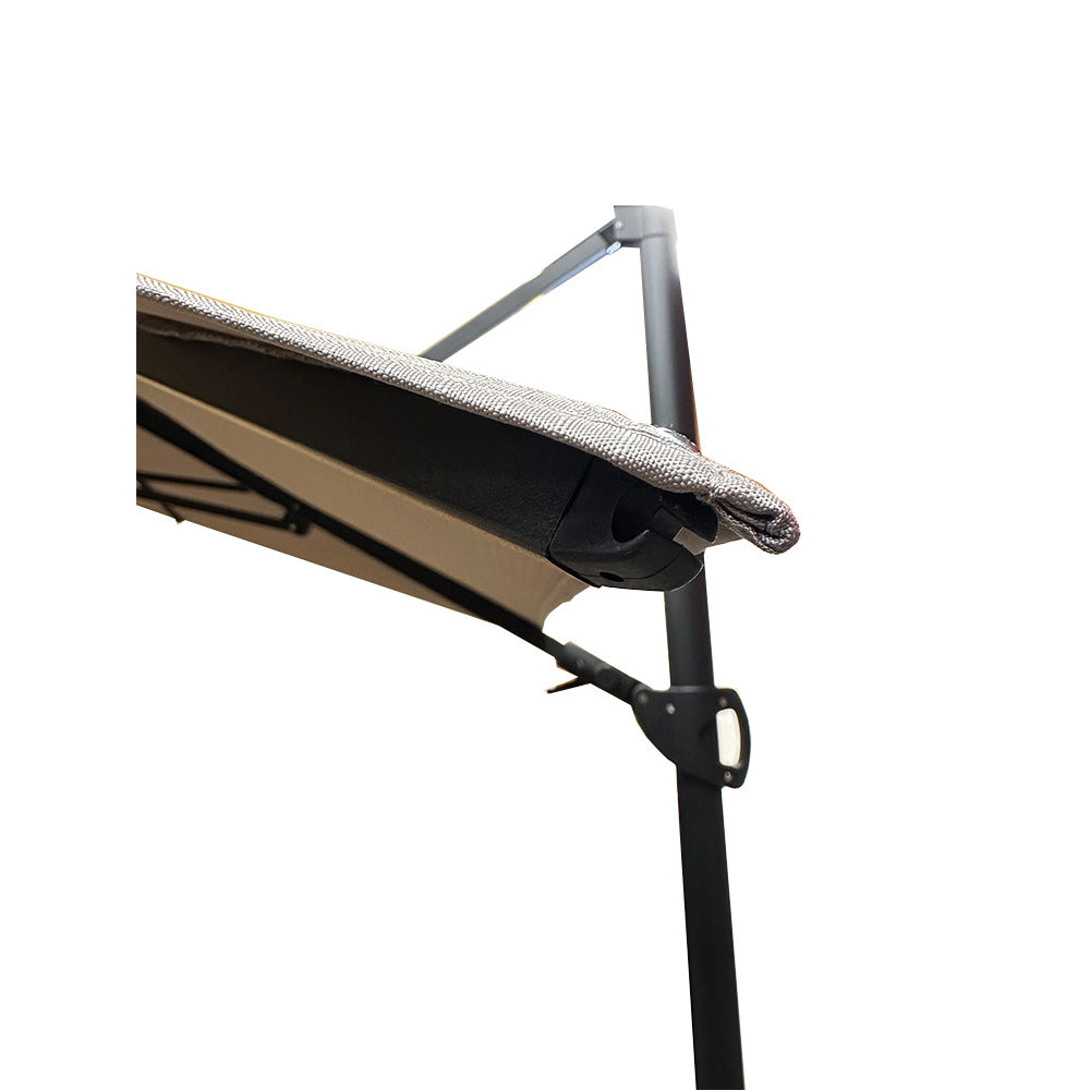 Replacement Canopy for Allen and Roth 8' Patio Umbrella - RipLock 350 - Slate Gray