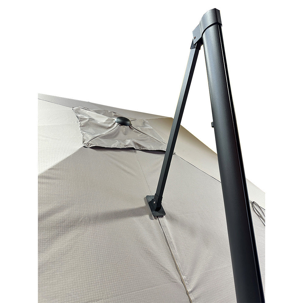 Replacement Canopy for Allen and Roth 8' Patio Umbrella - RipLock 350 - Slate Gray