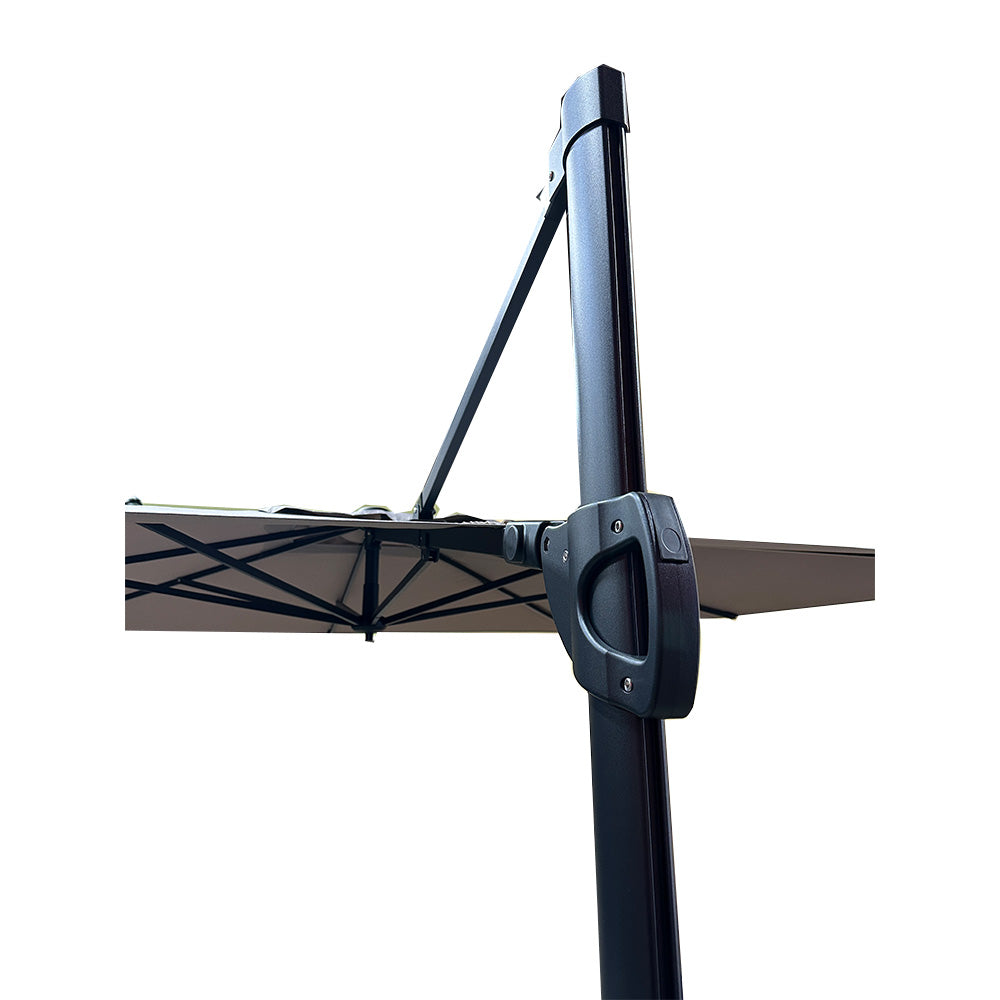 Replacement Canopy for Allen and Roth 8' Patio Umbrella - RipLock 350 - Slate Gray