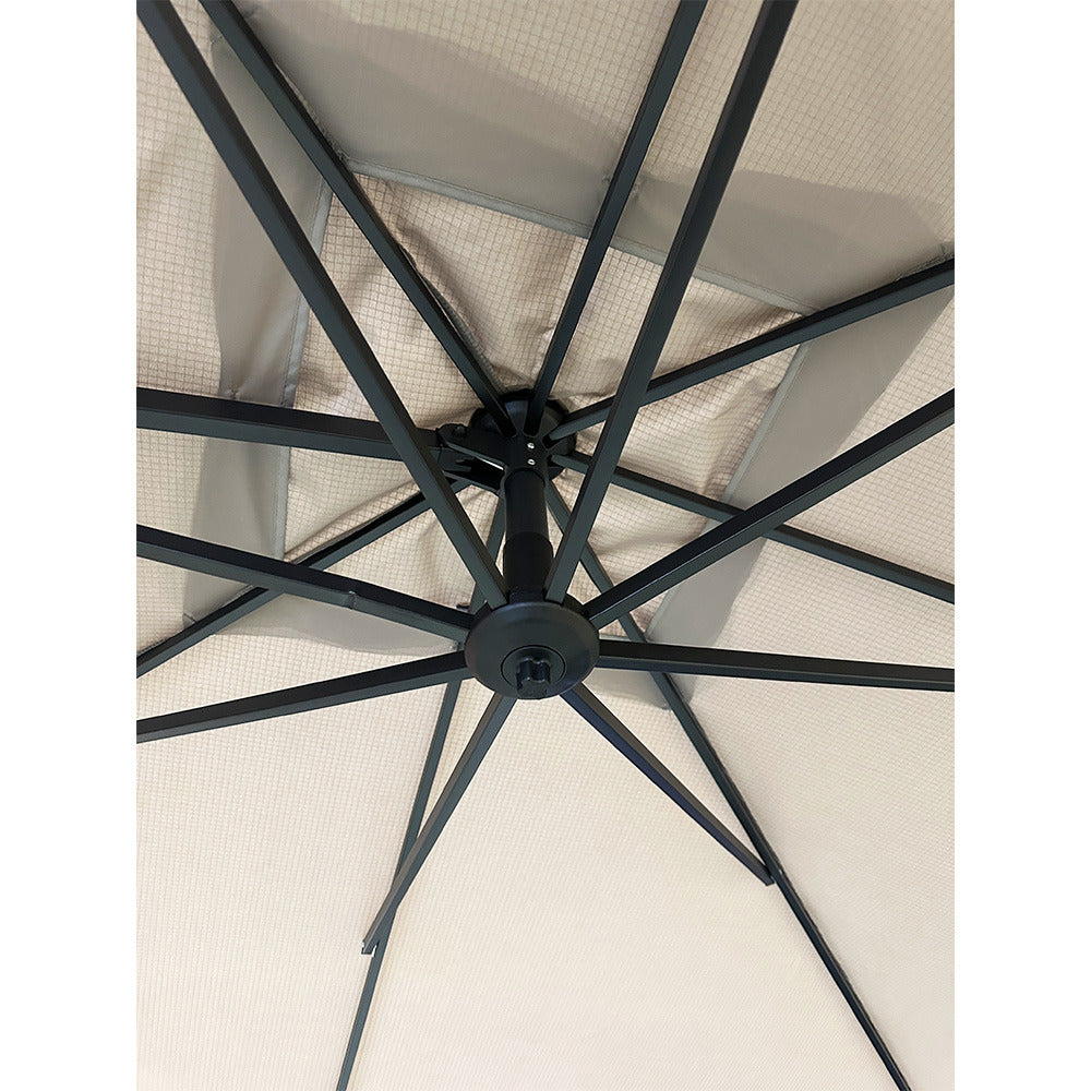 Replacement Canopy for Allen and Roth 8' Patio Umbrella - RipLock 350 - Slate Gray