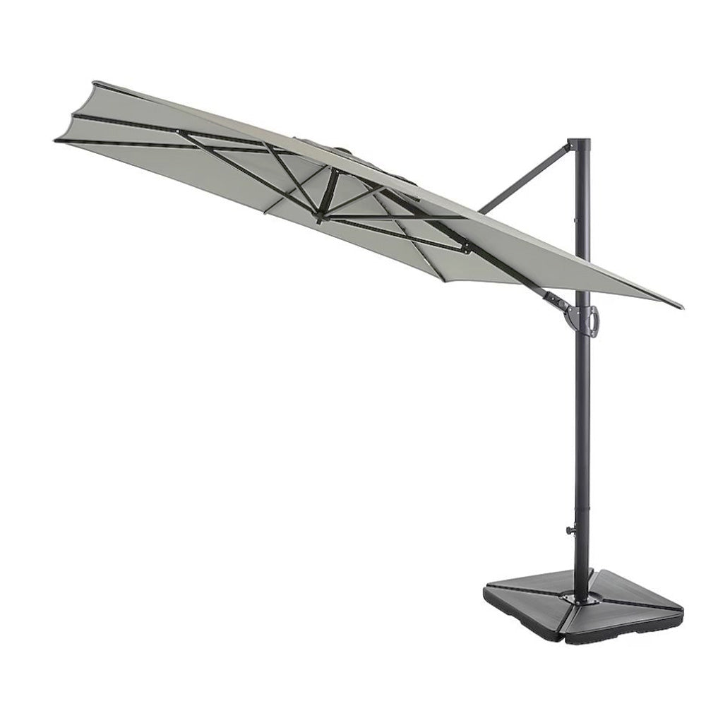 Replacement Canopy for Allen and Roth 8' Patio Umbrella - RipLock 350 - Slate Gray