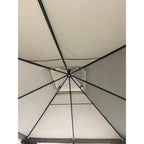 Replacement Canopy and Netting Set for Backyard Creations 13' x 10' Roof Style Gazebo - RipLock 350 - Slate Gray