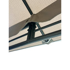 Replacement Canopy and Netting Set for Backyard Creations 13' x 10' Roof Style Gazebo - RipLock 350 - Slate Gray